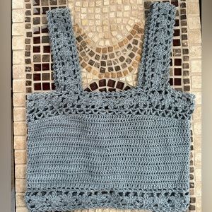 Crochet Blue Top